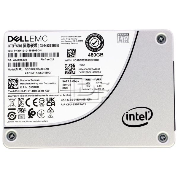 Dell EMC 480GB SSD SATA 2.5 inch (GYD5H-RFB)
