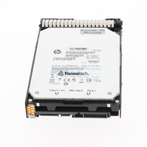 HP Hewlett Packard Enterprise 6TB 6G SATA 7.2K rpm LFF (3.5-inch) SC Midline 1yr Warranty Hard Drive 3.5 6000 GB Serial ATA (753874-B21)