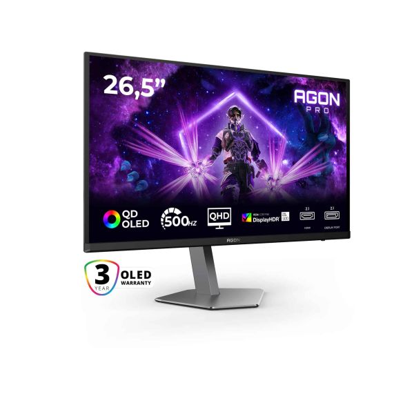 AOC 27" AG276QKD2, 2560x1440, 500Hz computer monitor (AG276QKD2)