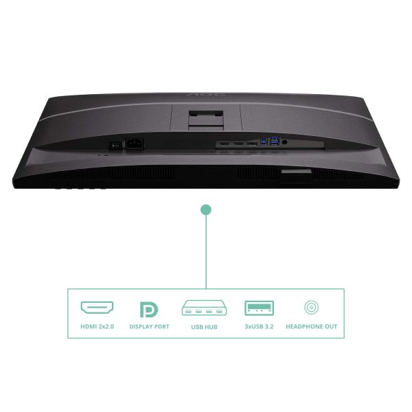 AOC Q27P4U computer monitor 68,6 cm (27") 2560 x 1440 Pixels Wide Quad HD Zwart (Q27P4U)