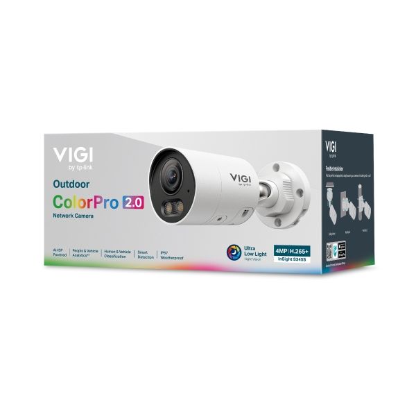 TP-Link InSight S345S Kogel (vorm) IP-beveiligingscamera Buiten 2688 x 1520 Pixels Plafond/muur/paal (INSIGHT S345S(4MM)(UN))