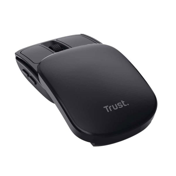Trust Bayo II Draadloze Muis - Ergonomische muis – 6 knoppen – 2400 DPI – Zwart (25733)
