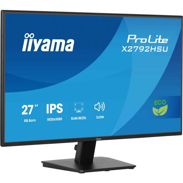 iiyama ProLite X2792HSU-B1 computer monitor 68,6 cm (27") 1920 x 1080 Pixels Full HD LED Zwart (X2792HSU-B1)