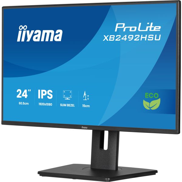 iiyama ProLite XB2492HSU-B1 computer monitor 60,5 cm (23.8") 1920 x 1080 Pixels Full HD LED Zwart (XB2492HSU-B1)