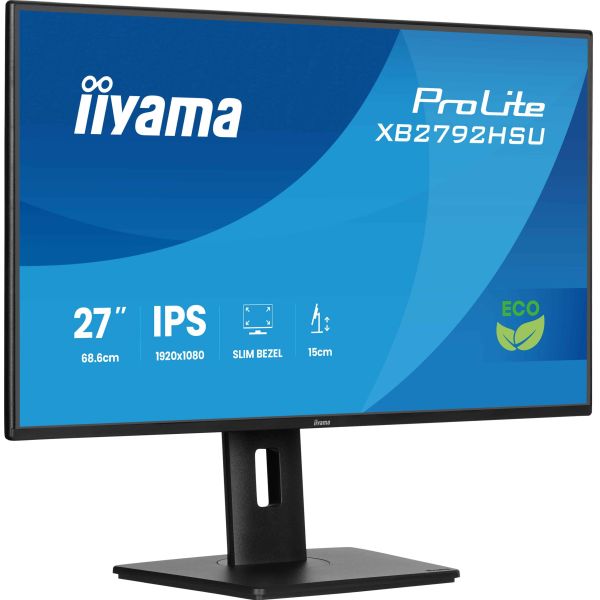 iiyama ProLite XB2792HSU-B1 computer monitor 68,6 cm (27") 1080 x 1920 Pixels Quad HD LED Zwart (XB2792HSU-B1) iiyama ProLite XB2792HSU-B1 computer monitor 68,6 cm (27") 1080 x 1920 Pixels Quad HD LED Zwart (XB2792HSU-B1)