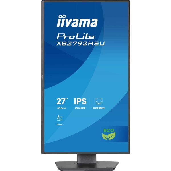 iiyama ProLite XB2792HSU-B1 computer monitor 68,6 cm (27") 1080 x 1920 Pixels Quad HD LED Zwart (XB2792HSU-B1)