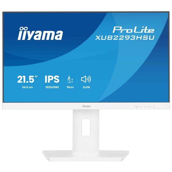 iiyama ProLite XUB2293HSU-W7 computer monitor 54,6 cm (21.5") 1920 x 1080 Pixels Full HD LED Wit (XUB2293HSU-W7) iiyama ProLite XUB2293HSU-W7 computer monitor 54,6 cm (21.5") 1920 x 1080 Pixels Full HD LED Wit (XUB2293HSU-W7)