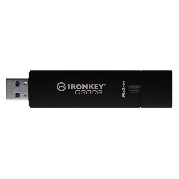 Kingston Technology IronKey 64GB D300S AES 256 XTS versleutelde usb-stick (IKD300S/64GB)