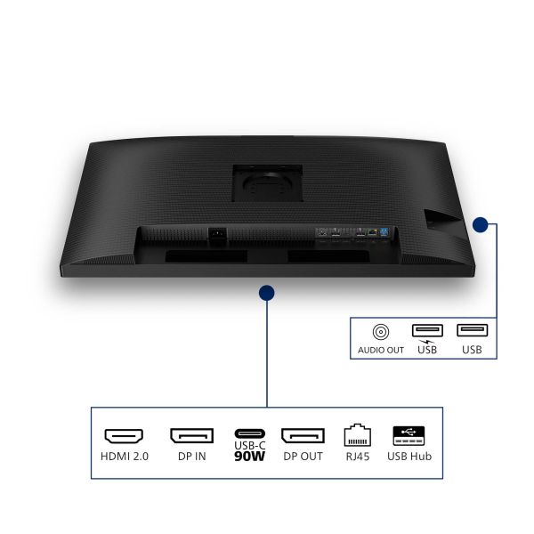 Philips 32B2U3601/00 computer monitor 80 cm (31.5") 2560 x 1440 Pixels Quad HD LCD Zwart (32B2U3601/00)