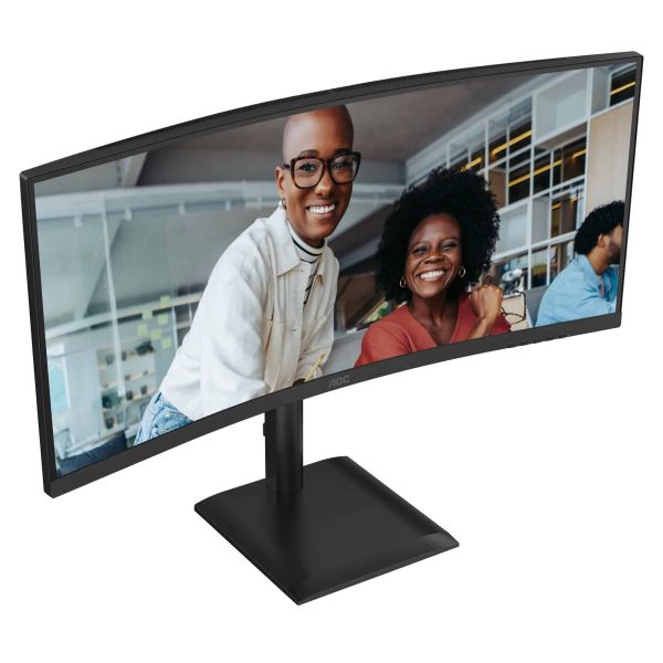 AOC CU34E4C computer monitor 86,4 cm (34") 3440 x 1440 Pixels Zwart (CU34E4CV) AOC CU34E4C computer monitor 86,4 cm (34") 3440 x 1440 Pixels Zwart (CU34E4CV)