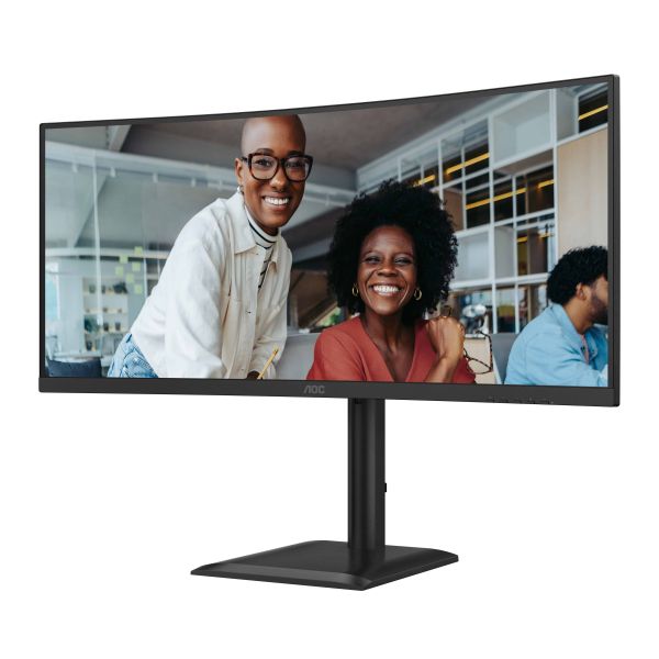 AOC E4 CU34E4CV computer monitor 86,4 cm (34") 3440 x 1440 Pixels UltraWide Quad HD LCD Zwart (CU34E4CV)