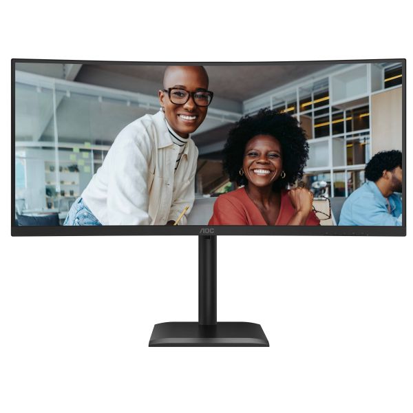 AOC E4 CU34E4CV computer monitor 86,4 cm (34") 3440 x 1440 Pixels UltraWide Quad HD LCD Zwart (CU34E4CV)