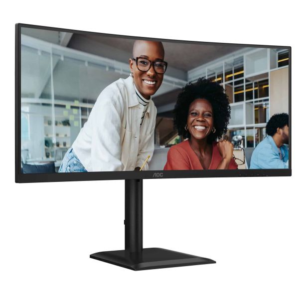 AOC CU34E4C computer monitor 86,4 cm (34") 3440 x 1440 Pixels Zwart (CU34E4CV) AOC CU34E4C computer monitor 86,4 cm (34") 3440 x 1440 Pixels Zwart (CU34E4CV)