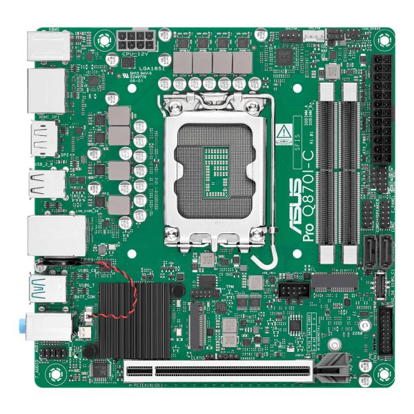 ASUS PRO Q870I-C-CSM Intel Q870 LGA 1851 (Socket V1) mini ITX (90MB1MPP-M0EAYC) ASUS PRO Q870I-C-CSM Intel Q870 LGA 1851 (Socket V1) mini ITX (90MB1MPP-M0EAYC)
