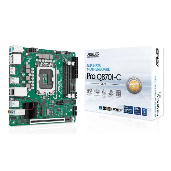 ASUS PRO Q870I-C-CSM Intel Q870 LGA 1851 (Socket V1) mini ITX (90MB1MPP-M0EAYC)