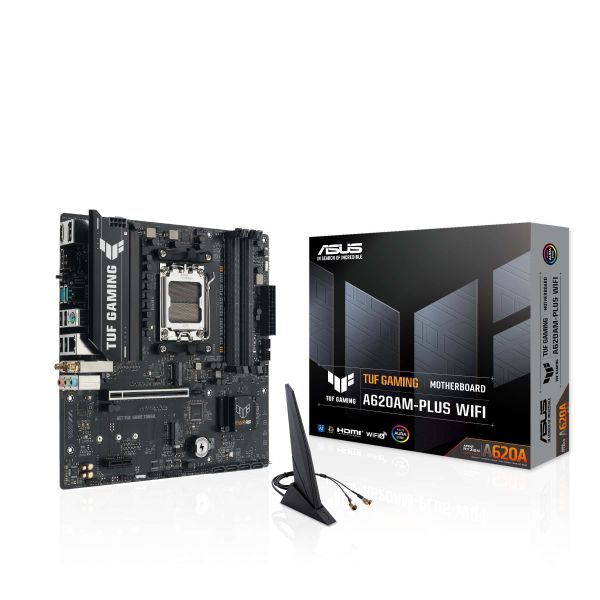 ASUS TUF GAMING A620AM-PLUS WIFI AMD A620A Socket AM5 micro ATX (90MB1MZ0-M0EAY0)