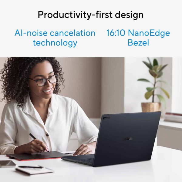 ASUS ExpertBook B3 B3604CVA-QZ1867XA Intel Core 5 120U Laptop 40,6 cm (16") WQXGA 8 GB DDR5-SDRAM 256 GB SSD Wi-Fi 6E (802.11ax) Windows 11 Pro Education US International Zwart (90NX07B1-M021K0)