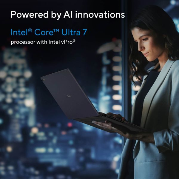 ASUS ExpertBook B3 B3604CVA-QZ1867XA Intel Core 5 120U Laptop 40,6 cm (16") WQXGA 8 GB DDR5-SDRAM 256 GB SSD Wi-Fi 6E (802.11ax) Windows 11 Pro Education US International Zwart (90NX07B1-M021K0)