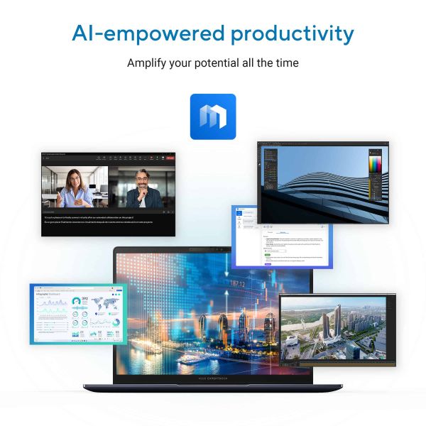 ASUS ExpertBook B5 B5405CCA-LY1150X Intel Core Ultra 5 225H Laptop 35,6 cm (14") WUXGA 32 GB DDR5-SDRAM 512 GB SSD Wi-Fi 7 (802.11be) Windows 11 Pro US International Zwart (90NX08I1-M01EP0)