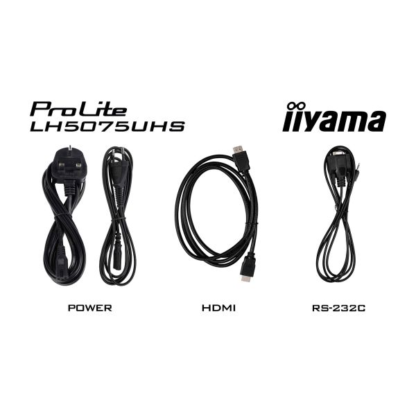 iiyama LH5075UHS-B2AG beeldkrant Digitale signage flatscreen 125,7 cm (49.5") LCD Wifi 500 cd/m² 4K Ultra HD Zwart Type processor Android 11 24/7 (LH5075UHS-B2AG)