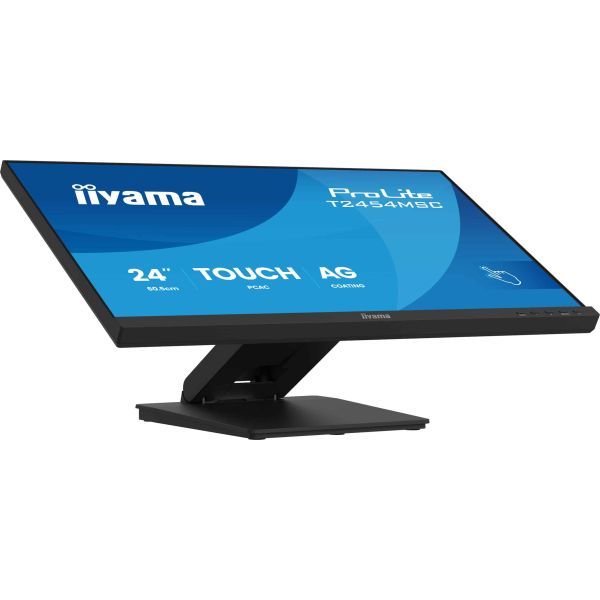 iiyama ProLite T2454MSC-B3AG computer monitor 60,5 cm (23.8") 1920 x 1080 Pixels Full HD LED Touchscreen Multi-gebruiker Zwart (T2454MSC-B3AG)