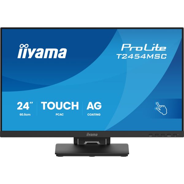 iiyama ProLite T2454MSC-B3AG computer monitor 60,5 cm (23.8") 1920 x 1080 Pixels Full HD LED Touchscreen Multi-gebruiker Zwart (T2454MSC-B3AG)