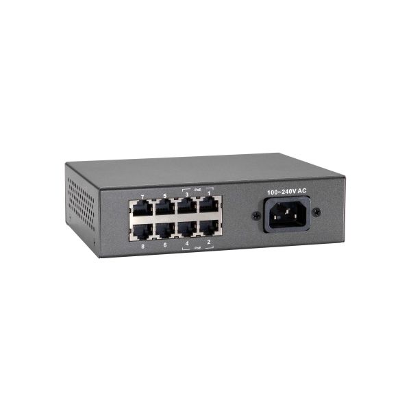 LevelOne FEP-0812 netwerk-switch Fast Ethernet (10/100) Power over Ethernet (PoE) Zwart (520821)