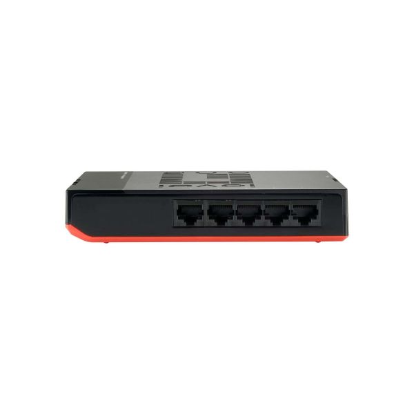 LevelOne GSW-0507 netwerk-switch Unmanaged Gigabit Ethernet (10/100/1000) Zwart, Rood (53014703601)