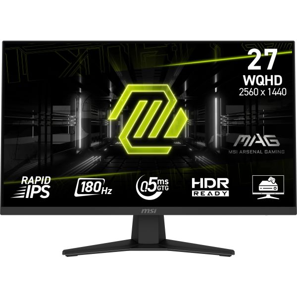 MSI MAG 274QF computer monitor 68,6 cm (27") 2560 x 1440 Pixels Wide Quad HD LCD Zwart (9S6-3CE41H-010)