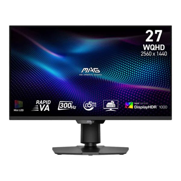 MSI MAG 274QPFDE X30MV computer monitor 68,6 cm (27") 2560 x 1440 Pixels Wide Quad HD LCD Zwart (9S6-3CF09H-003)