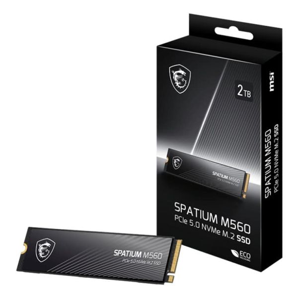 MSI Spatium M560 PCIE 5.0 NVME M.2 2 TB PCI Express 5.0 3D NAND (SPATIUM M560 PCIE 5.0 NVME M.2 2TB)