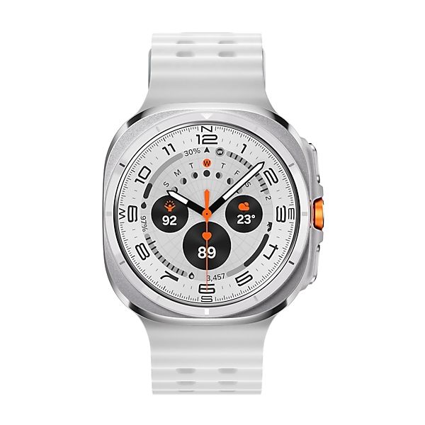 Samsung Galaxy Watch Ultra 3,81 cm (1.5") AMOLED 47 mm Digitaal 480 x 480 Pixels Touchscreen 4G Titanium, Wit Wifi GPS