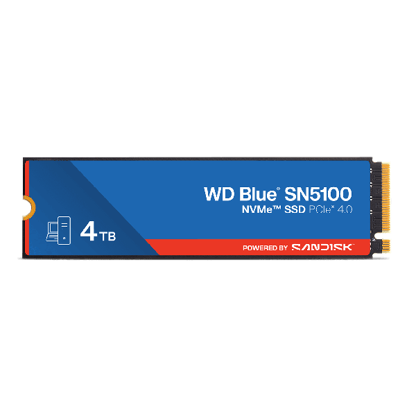 SanDisk WD Blue SN5100 4TB NVMe M.2 PCIe Gen4 (WDS400T5B0E-00CPE0)