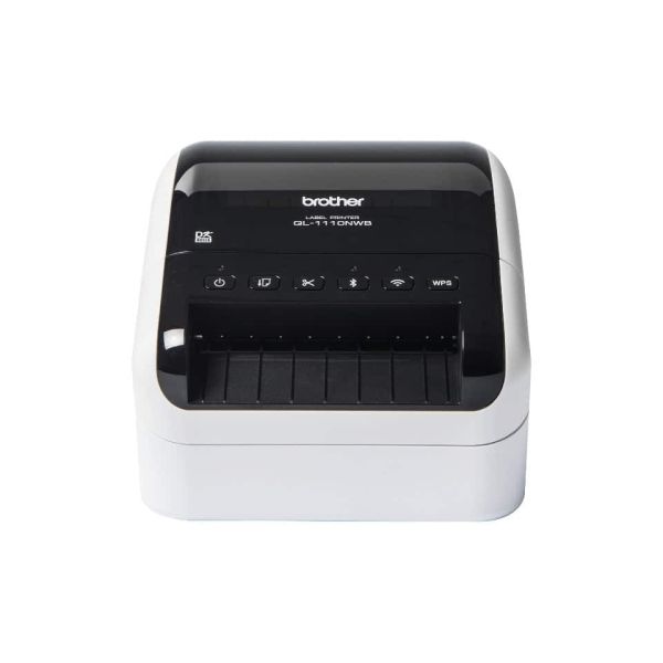 Brother QL-1110NWB labelprinter Direct thermisch 300 x 300 DPI 110 mm/sec Bedraad en draadloos Ethernet LAN DK Wifi Bluetooth (QL-1110NWBC)