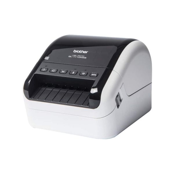 Brother QL-1110NWB labelprinter Direct thermisch 300 x 300 DPI 110 mm/sec Bedraad en draadloos Ethernet LAN DK Wifi Bluetooth (QL-1110NWBC)