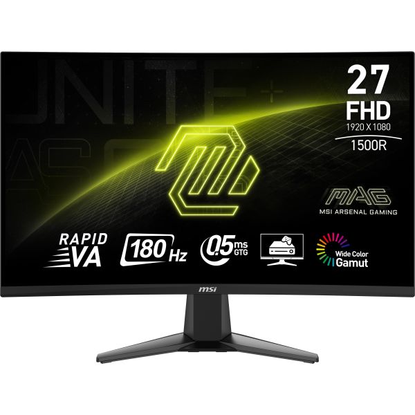 MSI MAG 27C6F computer monitor 68,6 cm (27") 1920 x 1080 Pixels Full HD LCD Zwart (9S6-3CE11M-015)