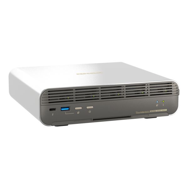 QNAP TBS-h574TX-i5UC-05S02 NAS Compact Intel® Core™ i5 i5-1235U 16 GB 19,2 TB SSD QNAP QTS Grijs, Zwart (TBS-H574TX-I5UC-05S02)