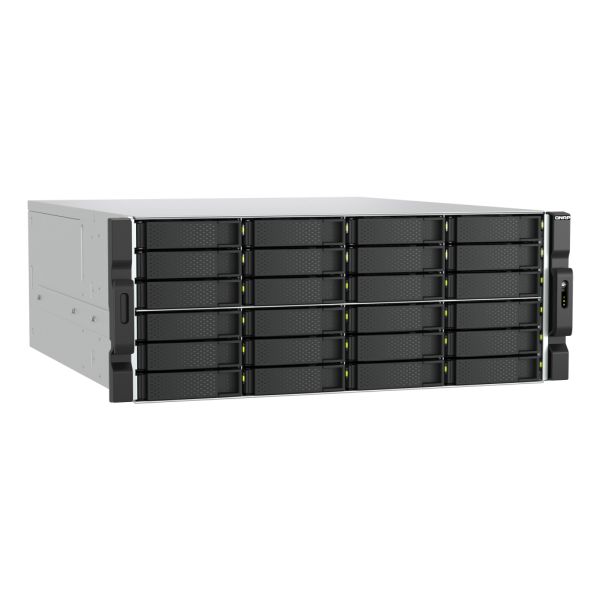 QNAP TS-h2477AXU-RP Opslagserver Rack (4U) AMD Ryzen™ 7 7745 32 GB DDR5 0 TB QNAP QTS Zwart, Grijs (TS-H2477AXU-RP-R7-32G)