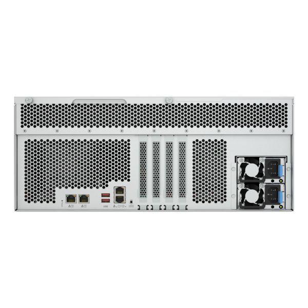 QNAP TS-h2477AXU-RP Opslagserver Rack (4U) AMD Ryzen™ 7 7745 32 GB DDR5 0 TB QNAP QTS Zwart, Grijs (TS-H2477AXU-RP-R7-32G)
