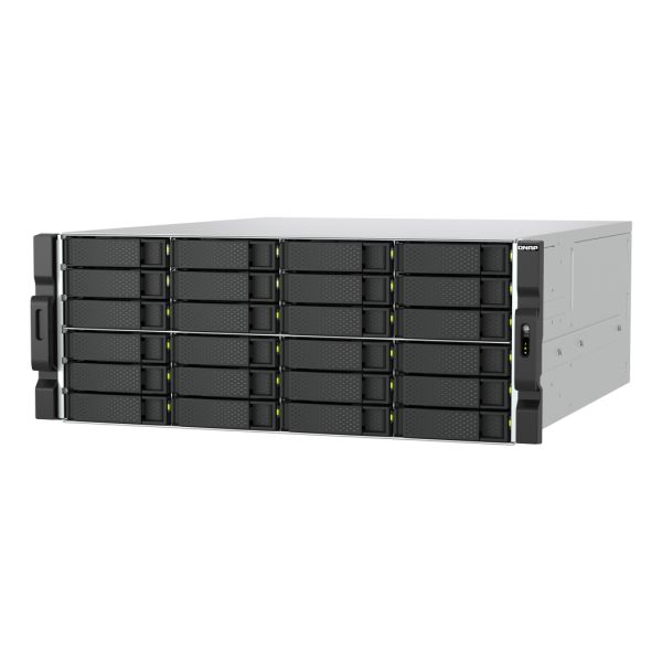 QNAP TS-h2477AXU-RP Opslagserver Rack (4U) AMD Ryzen™ 7 7745 32 GB DDR5 0 TB QNAP QTS Zwart, Grijs (TS-H2477AXU-RP-R7-32G)