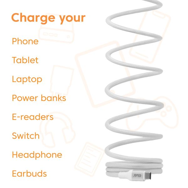 CLUB3D CLUB 3D USB-C Magnetic-Coil kabel Wit (CAC-3032)