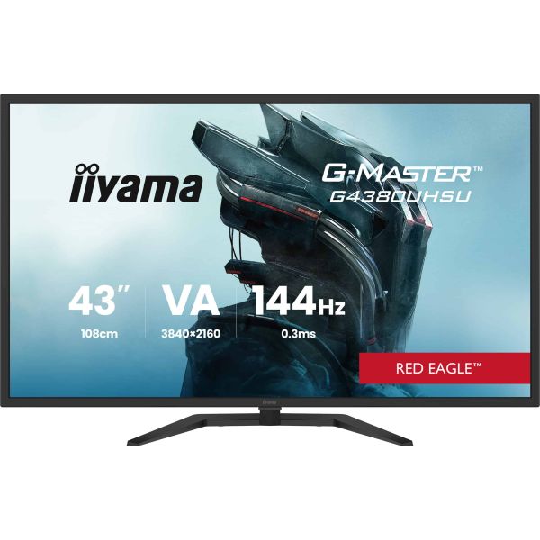 iiyama G-MASTER G4380UHSU-B2 computer monitor 108 cm (42.5") 3840 x 2160 Pixels 4K Ultra HD LED Zwart (G4380UHSU-B2)