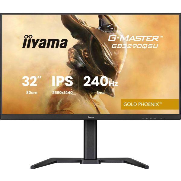 iiyama G-MASTER GB3290QSU-B1 computer monitor 80 cm (31.5") 2560 x 1440 Pixels 2K Ultra HD LED Zwart (GB3290QSU-B1)