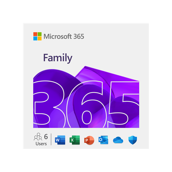 Microsoft 365 Family - 1 jaar voor 6 pc/mac (EP2-36894)