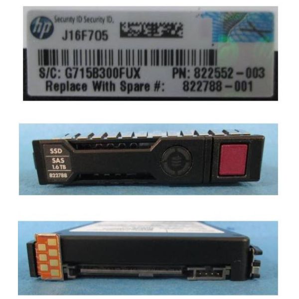 HP SSD 1.6TB 12G SAS SFF Refurbished (846625-001-RFB)