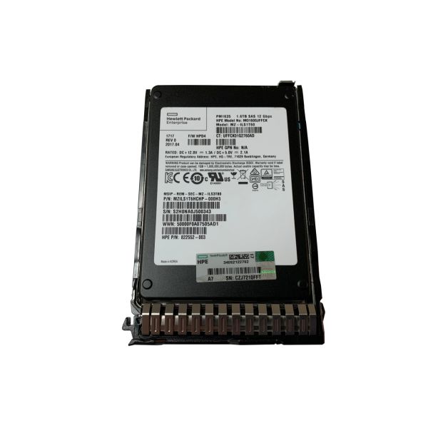 HP 1.6TB SAS SSD SFF SC 12Gbps (P22582-001-RFB)
