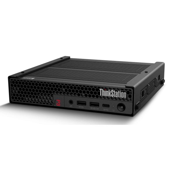 Lenovo ThinkStation P3 Tiny Intel® Core™ i7 i7-14700 16 GB DDR5-SDRAM 512 GB SSD NVIDIA T400 Windows 11 Pro Mini PC Workstation Zwart (30H0006BGE)