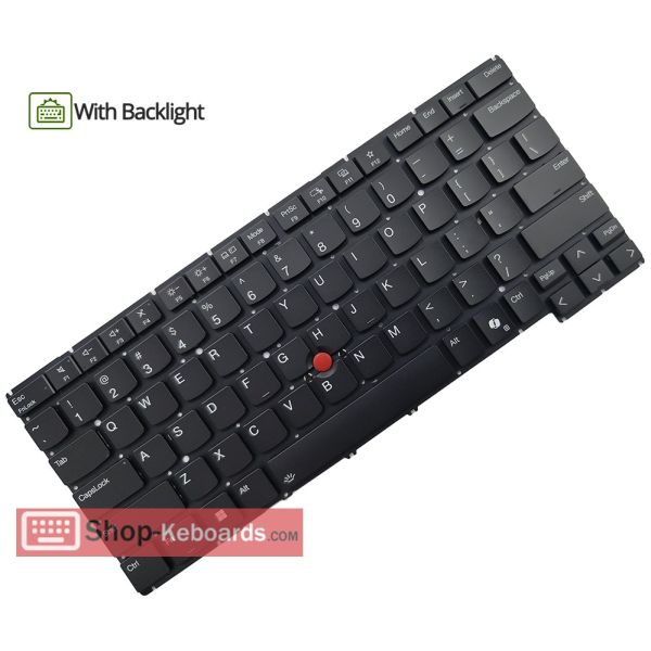Lenovo Keyboard ThinkPad P14s G5 AZERTY Frans met Backlight (5M11Q60564)
