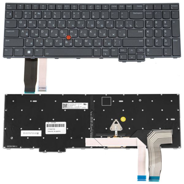 Lenovo Keyboard voor ThinkPad T16/P16s/P16v/L15 Zweeds/Fins (5N21K05136)