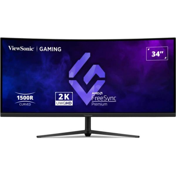 Viewsonic VX3418C-2K computer monitor 86,4 cm (34") 3440 x 1440 Pixels UltraWide Quad HD Zwart (VX3418C-2K)